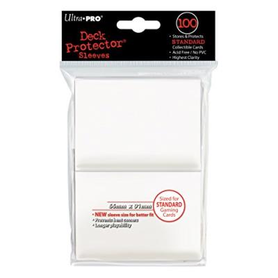 Ultra pro - 330486 - jeu de cartes - housse de protection - white solid - 100 pièces