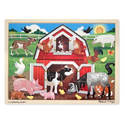 Puzzle en bois la petite ferme de Jean 24 pièces