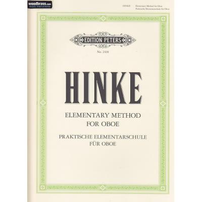 Méthodes et pédagogie EDITION PETERS HINKE G. A. - PRAKTISCHE ELEMENTARSCHULE FÜR OBOE Hautbois