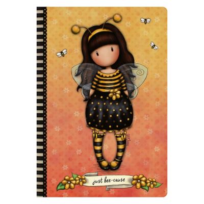 Santoro Gorjuss Cousu Carnet avec Housse A5 Bee-Loved