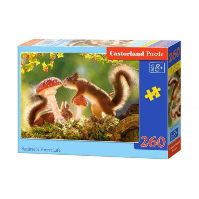 Castorland casse-tête puzzle La vie forestière des écureuils 260 pièces