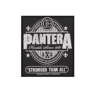 Pantera Stronger Than All Patch Noir Sous Licence Officielle