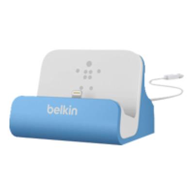 Belkin MIXIT ChargeSync Dock - Dockingstation voor mobiele telefoon, digitale speler - blauw - voor Apple iPhone 5, 5c, 5s; iPod touch (5G)