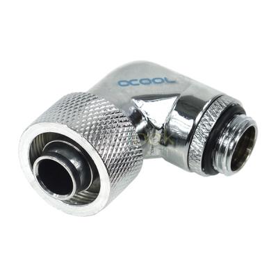 Embout Métal Manuel - Coudé 90° Pivotant - 1/4'' - Tube 10/16 - Chrome