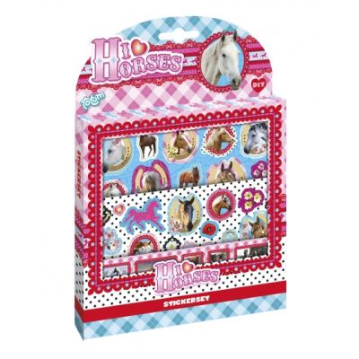 set d'autocollants Hi Horsesjunior 17,5 x 24,5 cm 3 feuilles