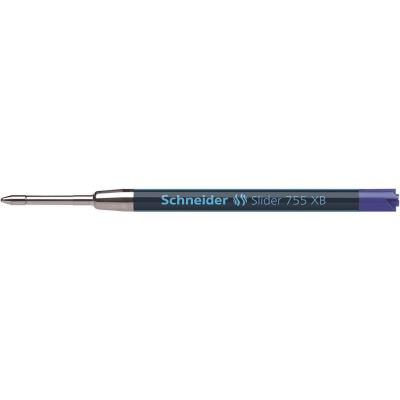 Schneider stylos à bille slider 755, écriture permanente, mine xb (bleu) 175503