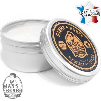 Baume de barbe Man's Beard - fabrication française - adoucit et protège les barbes - contenance : 90 ml - baume à barbe pour homme