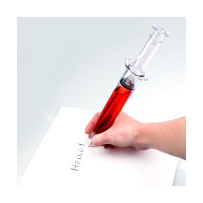 Stylo géant en forme de grosse seringue - XXL stylo à bille énorme