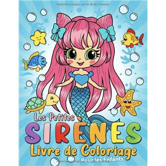 Livre de Coloriage Fille Sirène - 4 ans et plus - Format A4 NLFBP Editions  - relié - NLFBP Editions - Achat Livre