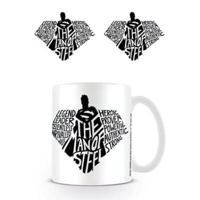 Superman mug The Man Of Steel Typography