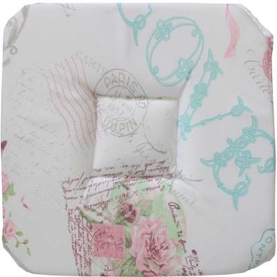 Galette de chaise 4 rabats LOVE CARD