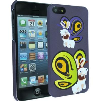 Coque sous Licence Lapins Crétins Butterfly + film de protection pour Apple Iphone 5