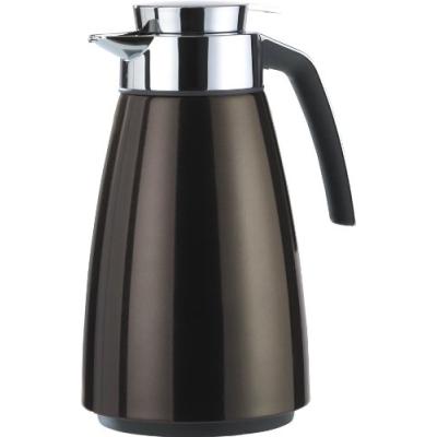 emsa 513817 bell pichet isotherme poignée soft touch + couvercle + bec verseur abs chroméinox chocolat laqué 1,5 l