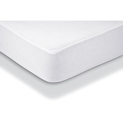 Amazonbasics protège-matelas en tissu éponge imperméable 135 x 190 cm