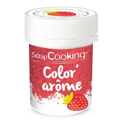 Color'arôme - rose / fraise - 10g - Scrapcooking