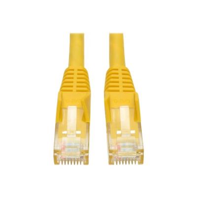 Tripp Lite 10ft Cat6 Gigabit Snagless Molded Patch Cable RJ45 M/M Yellow 10' - verbindingskabel - 3.05 m - geel