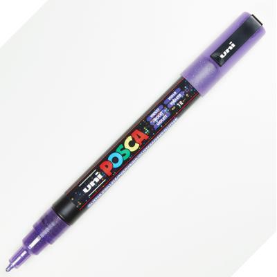 Marqueur Posca - Pointe conique fine - Violet pailleté - Posca