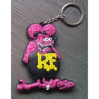 porte clé rat fink violet noir plastique souple kustom hot - Voiture ...