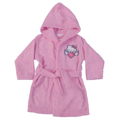Peignoir HELLO KITTY rose 100% coton