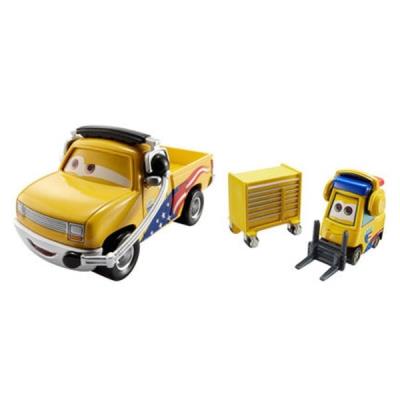 Disney Pixar Cars Jeff Gorvettes Pitty And Chief John Lassetire Vehicle 2-Pack Mattel Ca-Dhl15