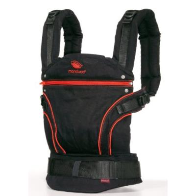 Manduca porte-bébé - blackline - noir et rouge