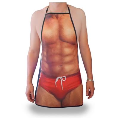 Tablier humouristique pour homme sexy maillot de bain drole marrant