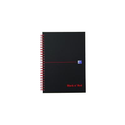 Oxford black n' red 400047651 cahier Ã  spirales a5 140 pages noir