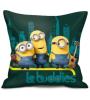 Coussin carré vert 35cmx35cm buddies - Les 3 Minions