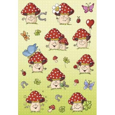 Herma sticker decor champignon porte bonheur 3344