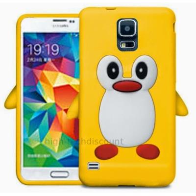 Housse etui coque silicone gel pour Samsung i9600 Galaxy S5 Neo - JAUNE PINGOUIN