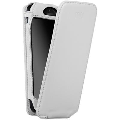 Sena Cases Magnet Flipper Case Blanc - Étui flip aimanté pour iPhone 5 / 5s