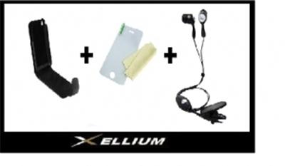 XELLIUM - PACK CUIR+ FILM + KIT PIETON SONY X10 XPERIA