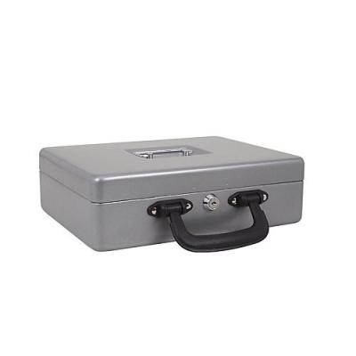 Maul - coffret caisse avec monnayeur, argent dimensions: (l)300 x (p)245 x (h)93 mm en acier laqué, serrure de sécurité à cylind