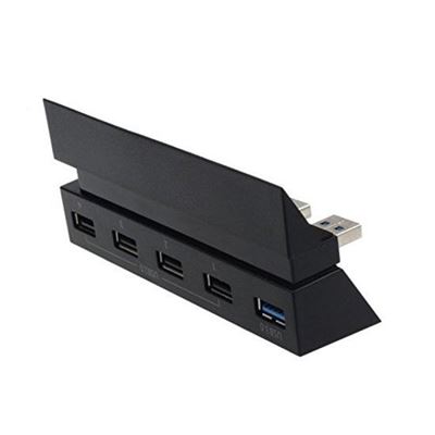 Acc. de jeux vidéo UNDER CONTROL USB Hub PS4 + Adaptateur Secteur