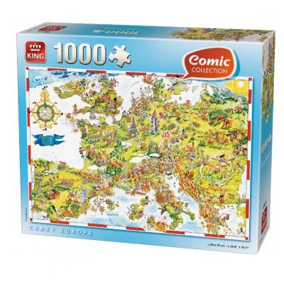 King Puzzles - Puzzle 1000 pièces - Crazy Europe