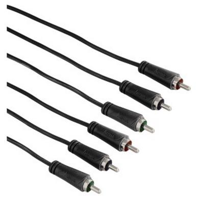 Hama-câble de liaison yuv, 3 rca mâles - 3 rca mâles, 3 m