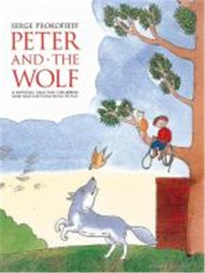 Peter and the Wolf Children's Book With Easy Piano Pieces