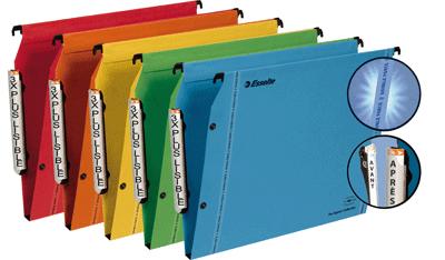 Esselte - Dossier Suspendu Armoire Fond 15mm Lmg Assortie - Lot De 25