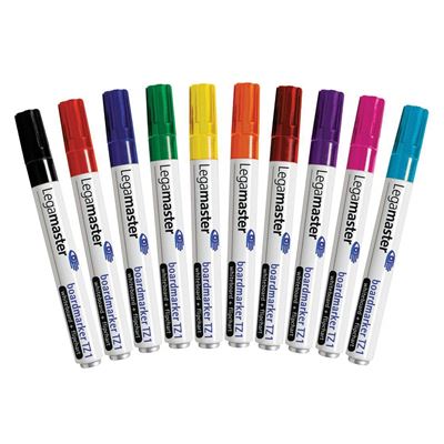 Legamaster 7-110099 Pack de 10 marqueurs de couleur pour tableau TZ 1