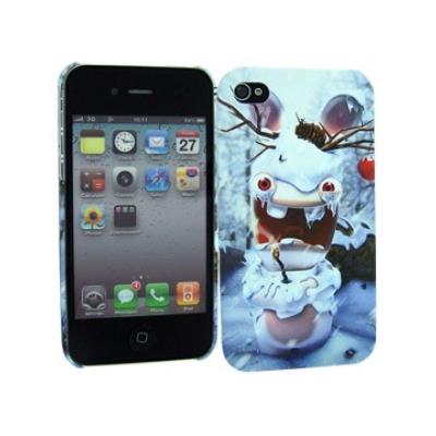 Coque sous Licence Lapins Crétins Winter + film de protection pour Apple Iphone 4/4S