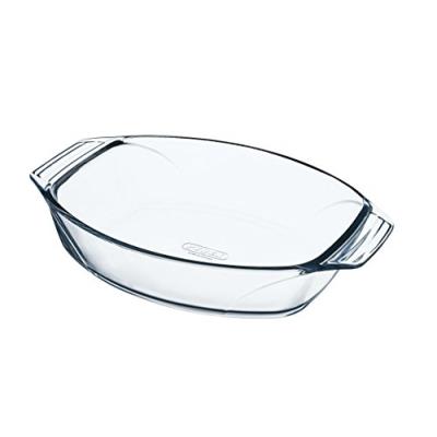 Pyrex 8010666 optimum plat à four ovale en verre ultra résistant prise en main facile 40x28 cm