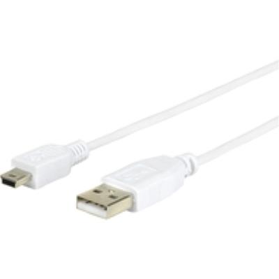 Miniusb cable 1m miniusb b m - usb a m white estuff es84005-1m-white