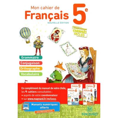 Mon Cahier De Français 5e - Nouvelle édition: VERSION SPÉCIMEN ...