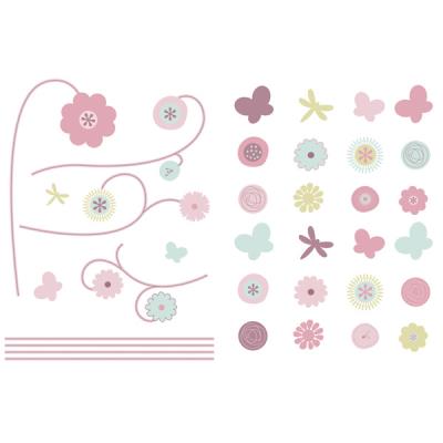 Stickers repositionnables Jolie Fleur
