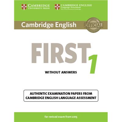 First - Examination Papers Without Answers Cambridge University Press
