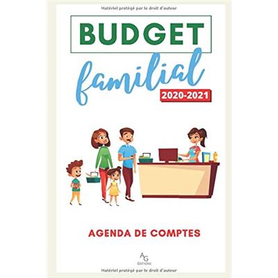 Budget familial. Agenda de comptes pour la famille de septembre 2019 à  décembre 2020 Edition 2020 - Editions 365