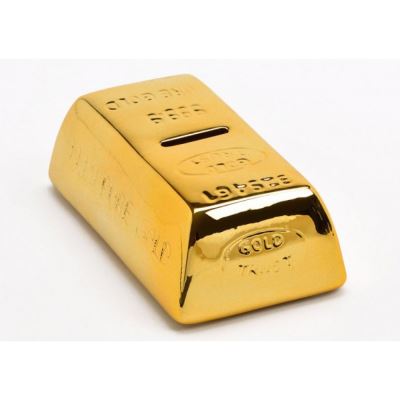 Tirelire en céramique Lingot d'or