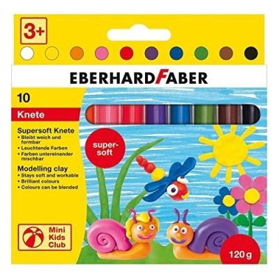 Eberhard Faber Kinderknete Mini Kids Club, 10Er Kartonetui 572110