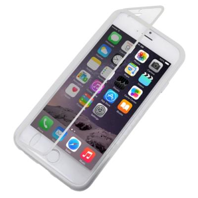 Iphone 6 Plus : Coque Housse Silicone Gel (TPU) Beige Flip