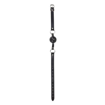 Ball Gag Cuir Boule Noire Ouch